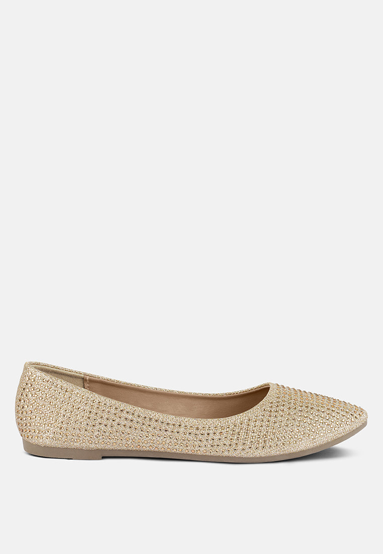 Denki Studded Ballerina Flats - Glamourous Grace