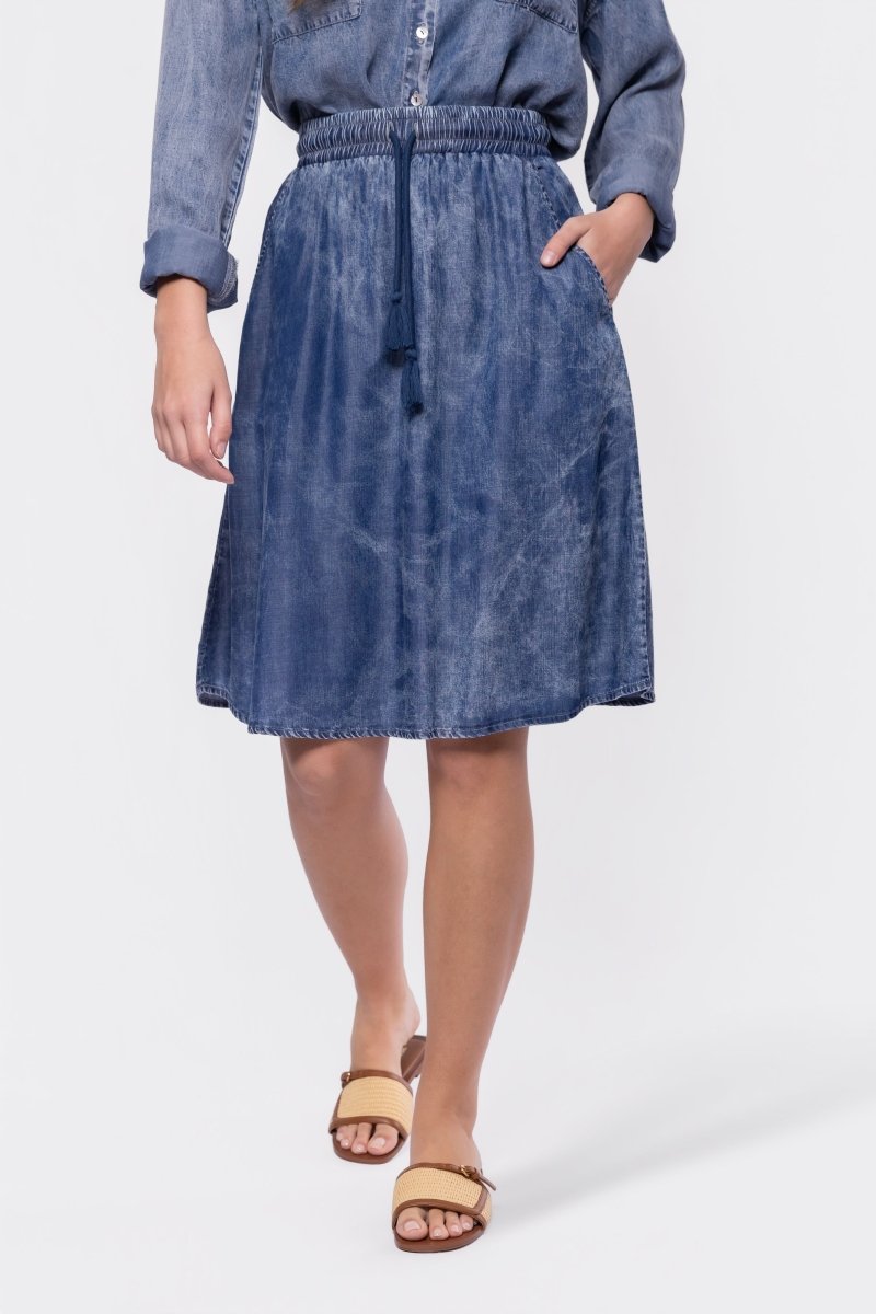 Denver Skirt 23" (Blue) - Glamourous Grace