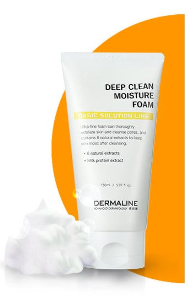 DERMALINE Deep Clean Moisture Foam 150g - Glamourous Grace