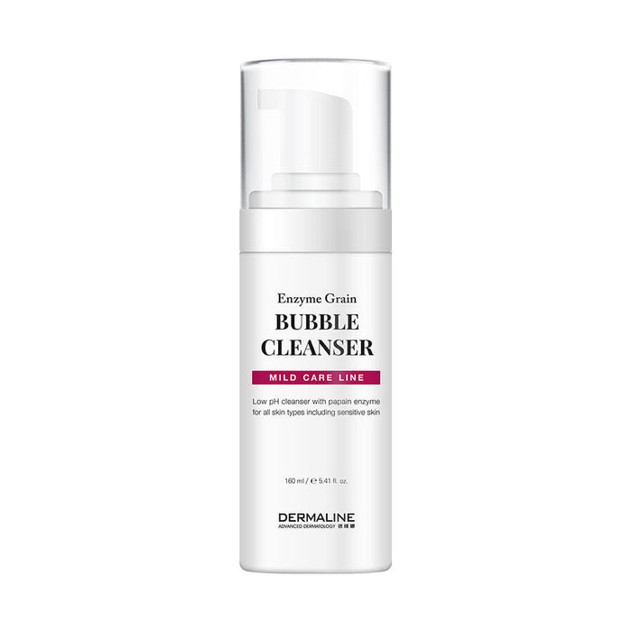 DERMALINE Enzyme Grain Bubble Cleanser 160ml - Glamourous Grace