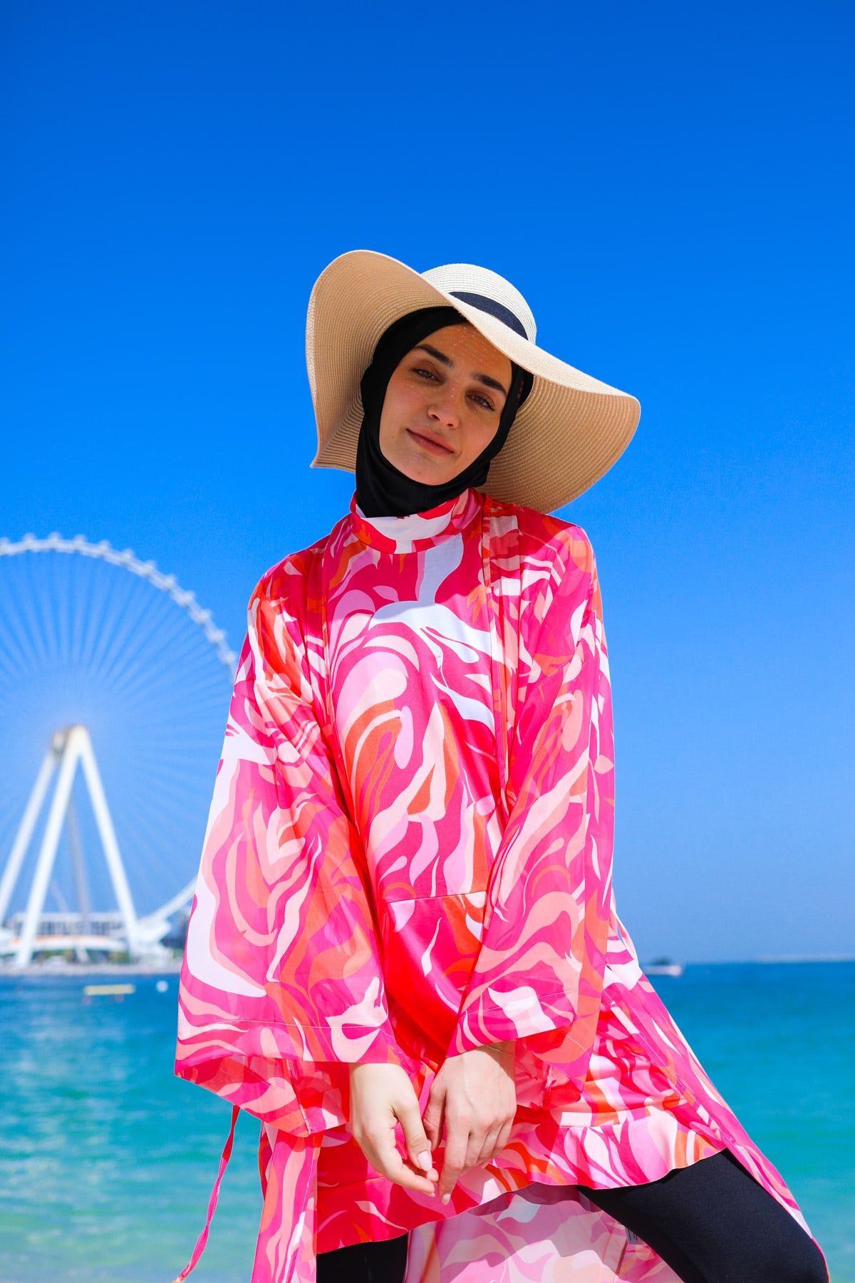 Lycra Fushya Burkini Modest Swimwear M2322 - Glamourous Grace