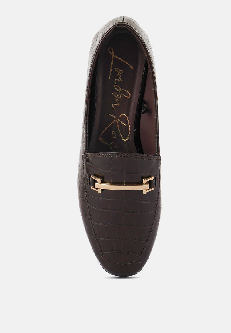 Deverell Street-Smart Horsebit Embellished Loafers - Glamourous Grace