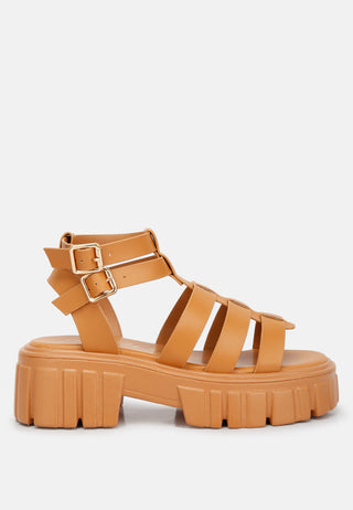 Dewey Recycled Faux Leather Gladiators