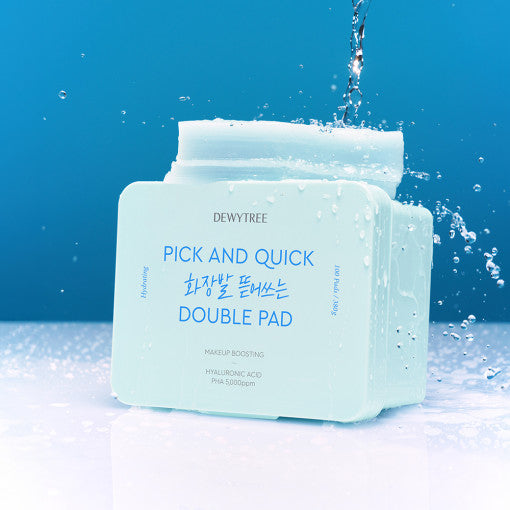 DEWYTREE PICK & QUICK Makeup Boosting Double Pad 380g(100 Pads) - Glamourous Grace