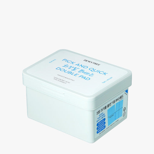 DEWYTREE PICK & QUICK Makeup Boosting Double Pad 380g(100 Pads) - Glamourous Grace