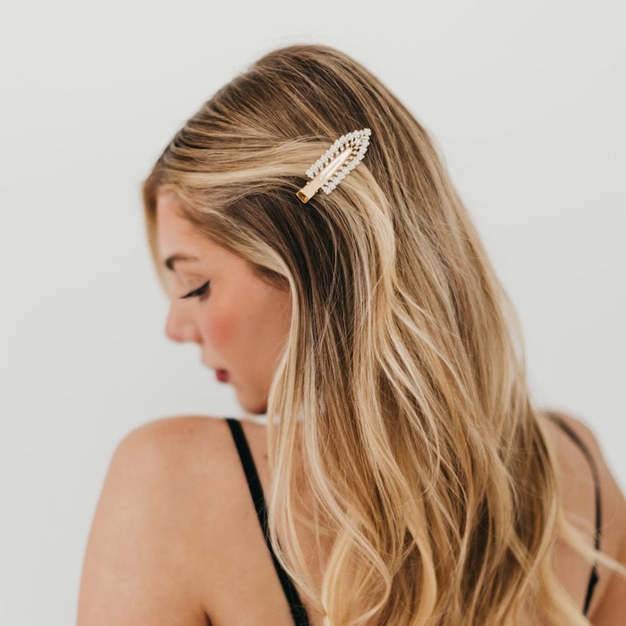 Pearl & Diamond Beauty Hair Clip - Glamourous Grace