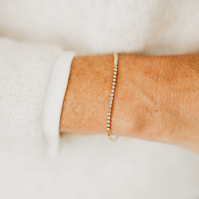 Diamond Tennis Chain Bracelet - WATERPROOF - Glamourous Grace