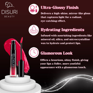 DISURI Beauty Glossy Blast Lip Gloss - Una Noche en Medellín (M38)
