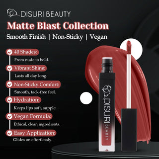 DISURI Beauty Liquid Lipstick - Devil in a New Dress (27)