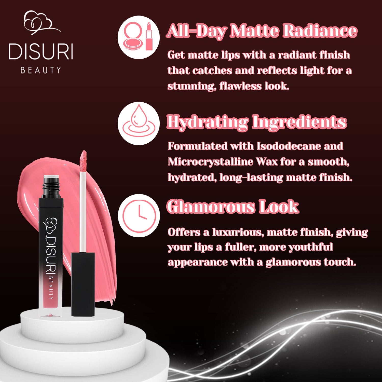 DISURI Beauty Liquid Lipstick - Don't Make Me Regret It (39)