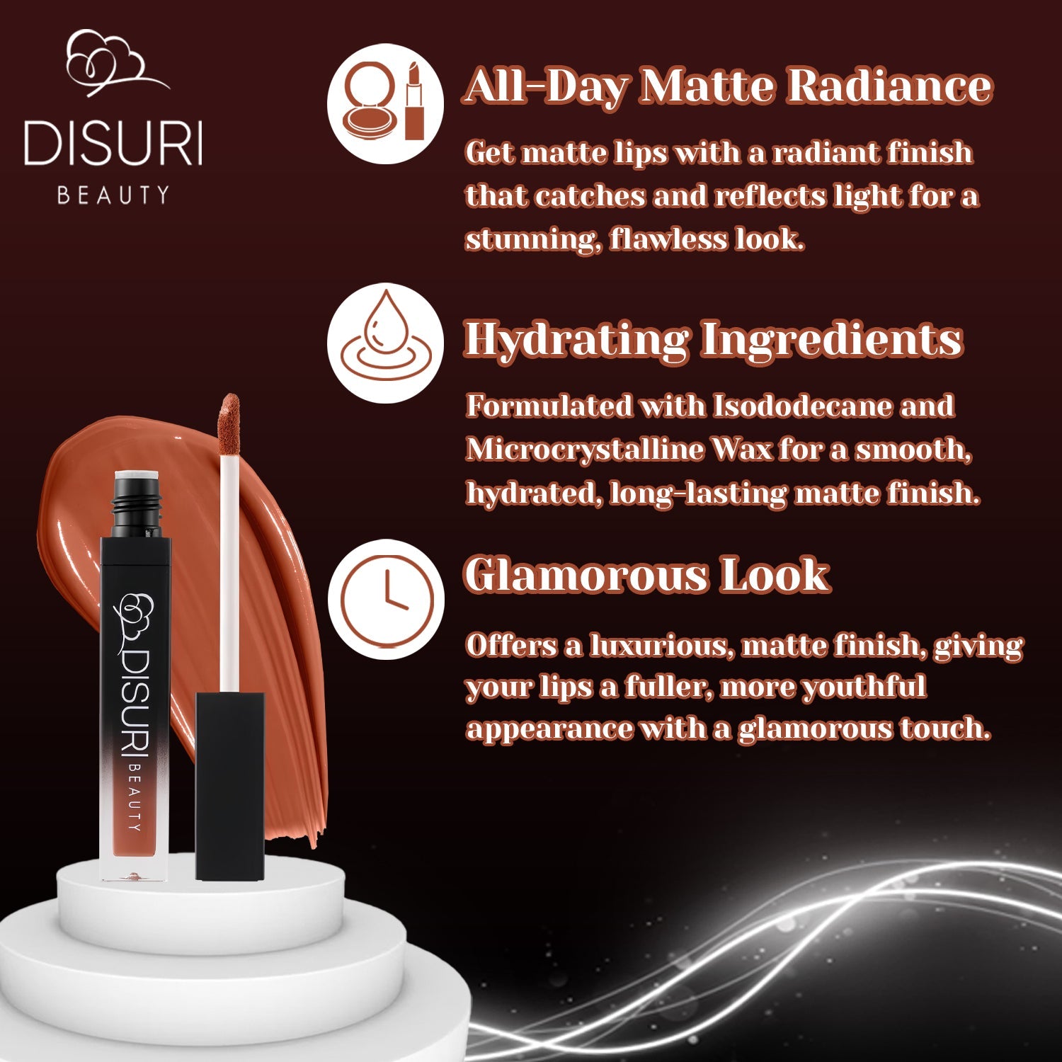 DISURI Beauty Liquid Lipstick - Don't Play With Me (64)