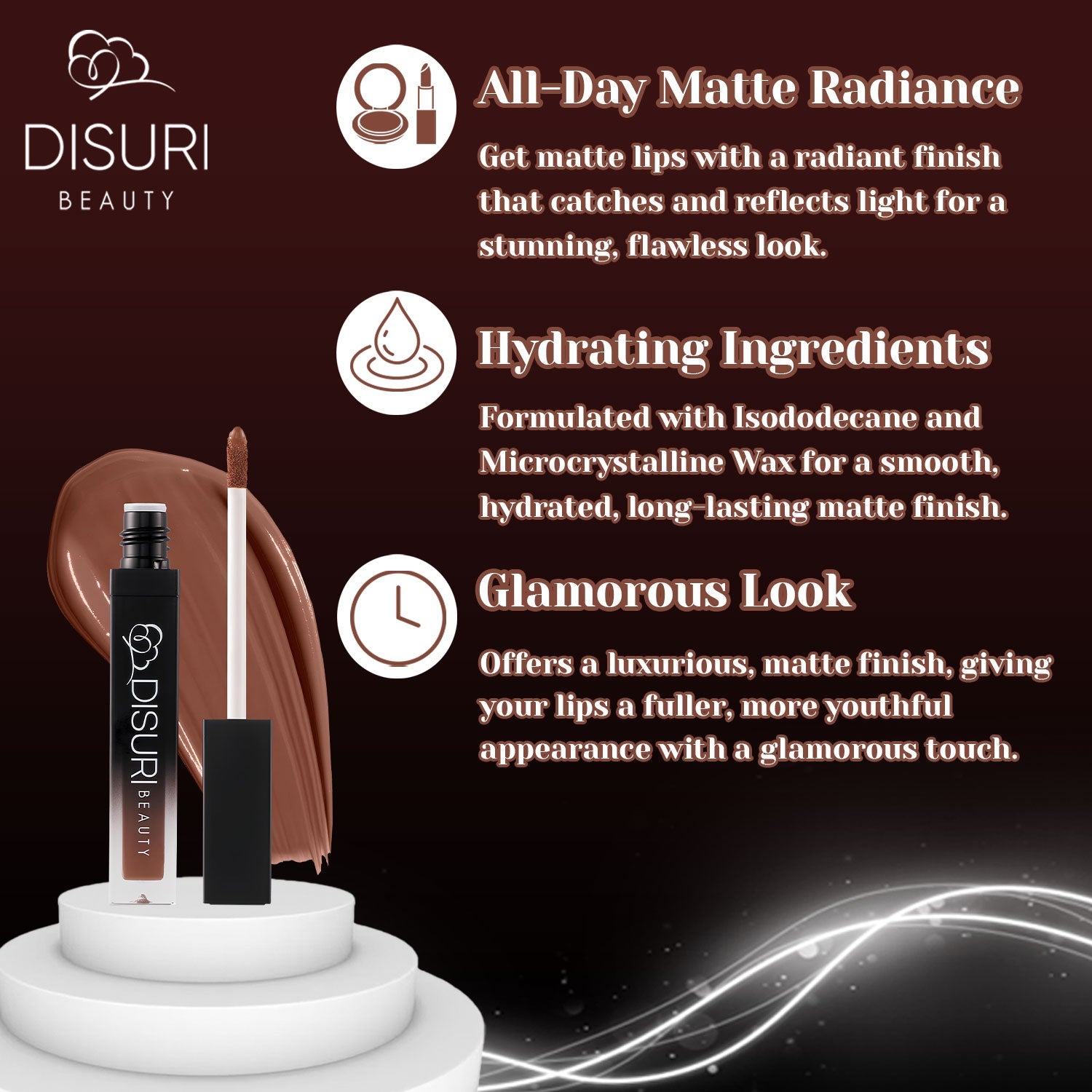 DISURI Beauty Liquid Lipstick - Gramercy Park (66)