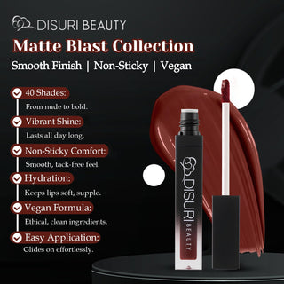 DISURI Beauty Liquid Lipstick - La Mortificadora (99)