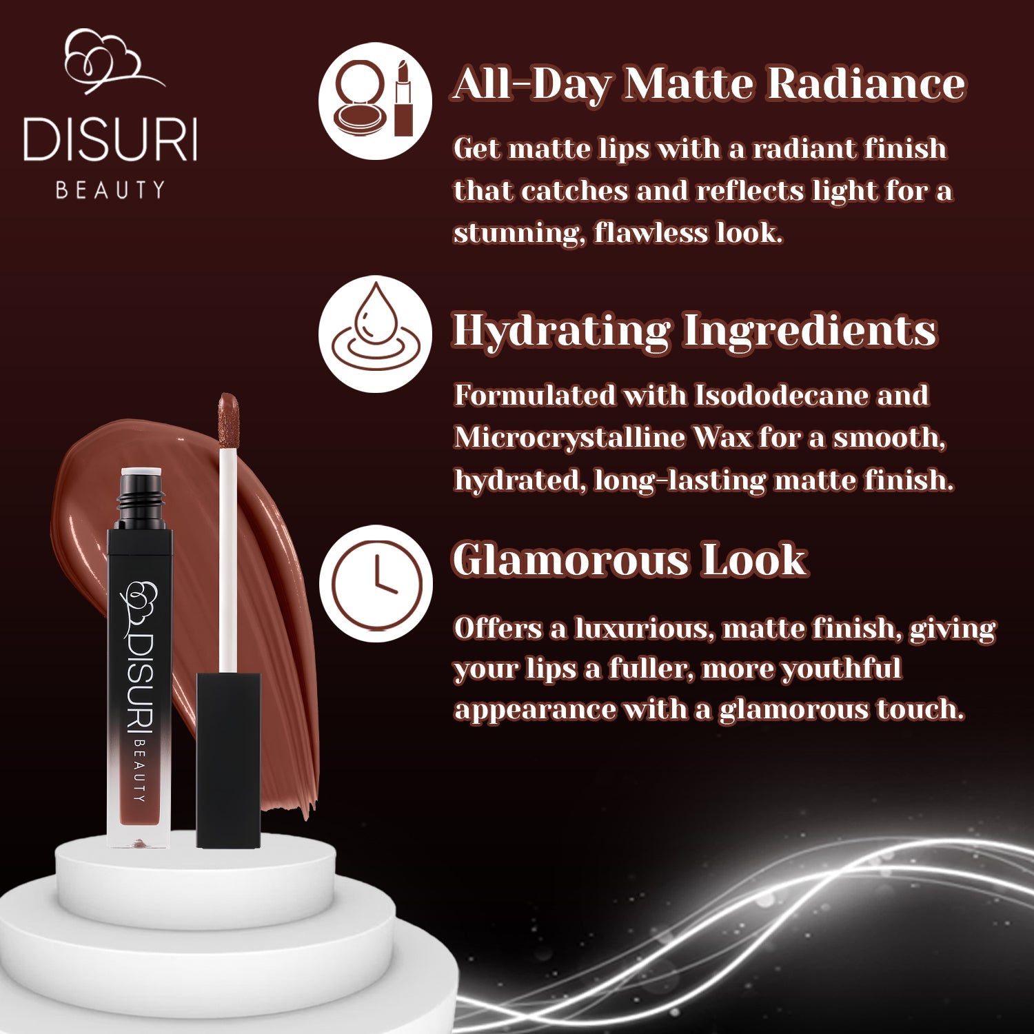 DISURI Beauty Liquid Lipstick - Soho (84)