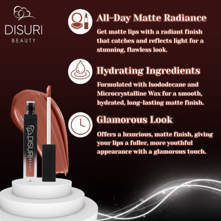 DISURI Beauty Liquid Lipstick - Hov (86)