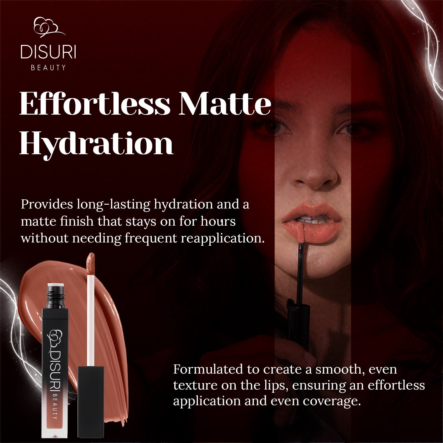 DISURI Beauty Liquid Lipstick - Hov (86)