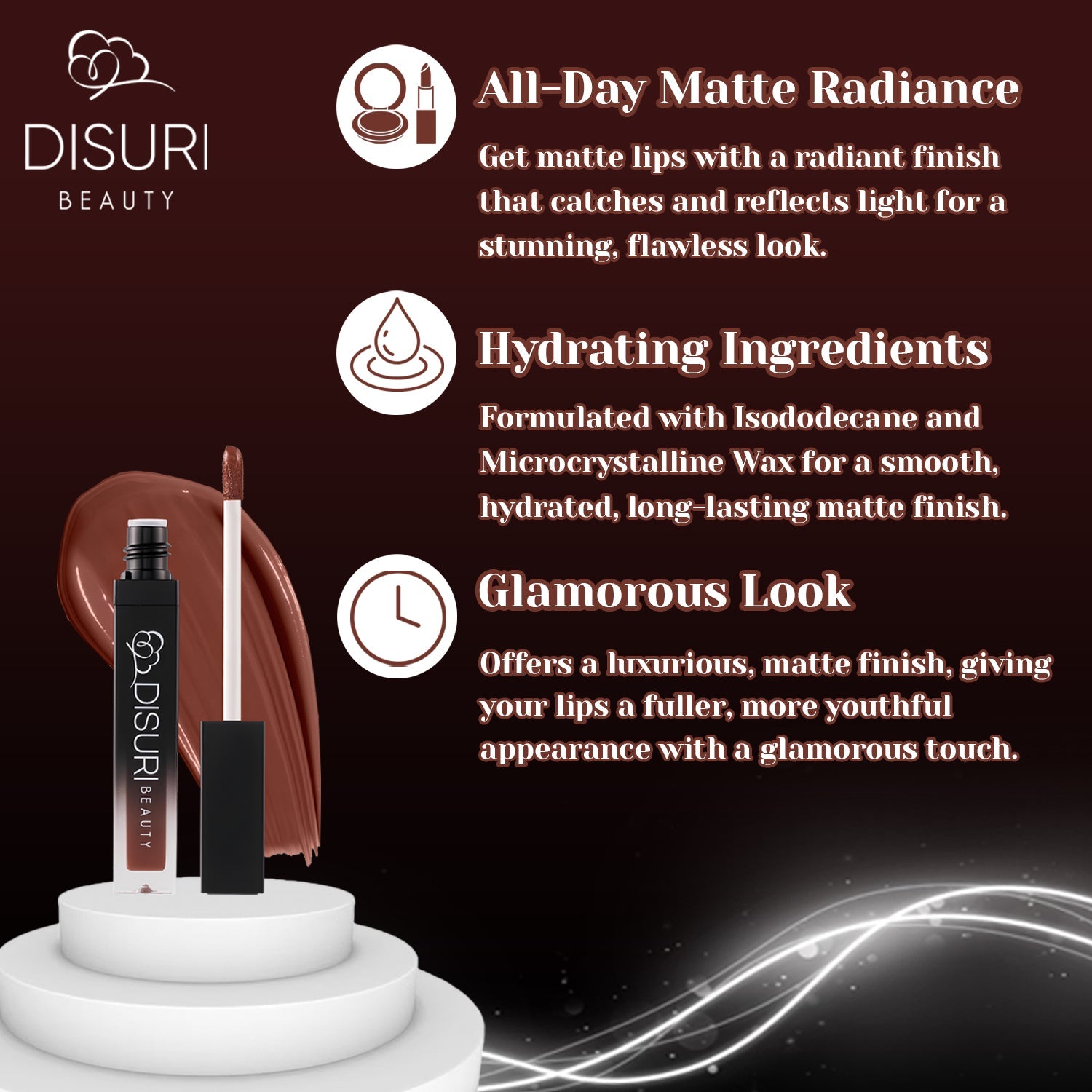 DISURI Beauty Liquid Lipstick - Ain't Worried Bout' Nothin' (82)