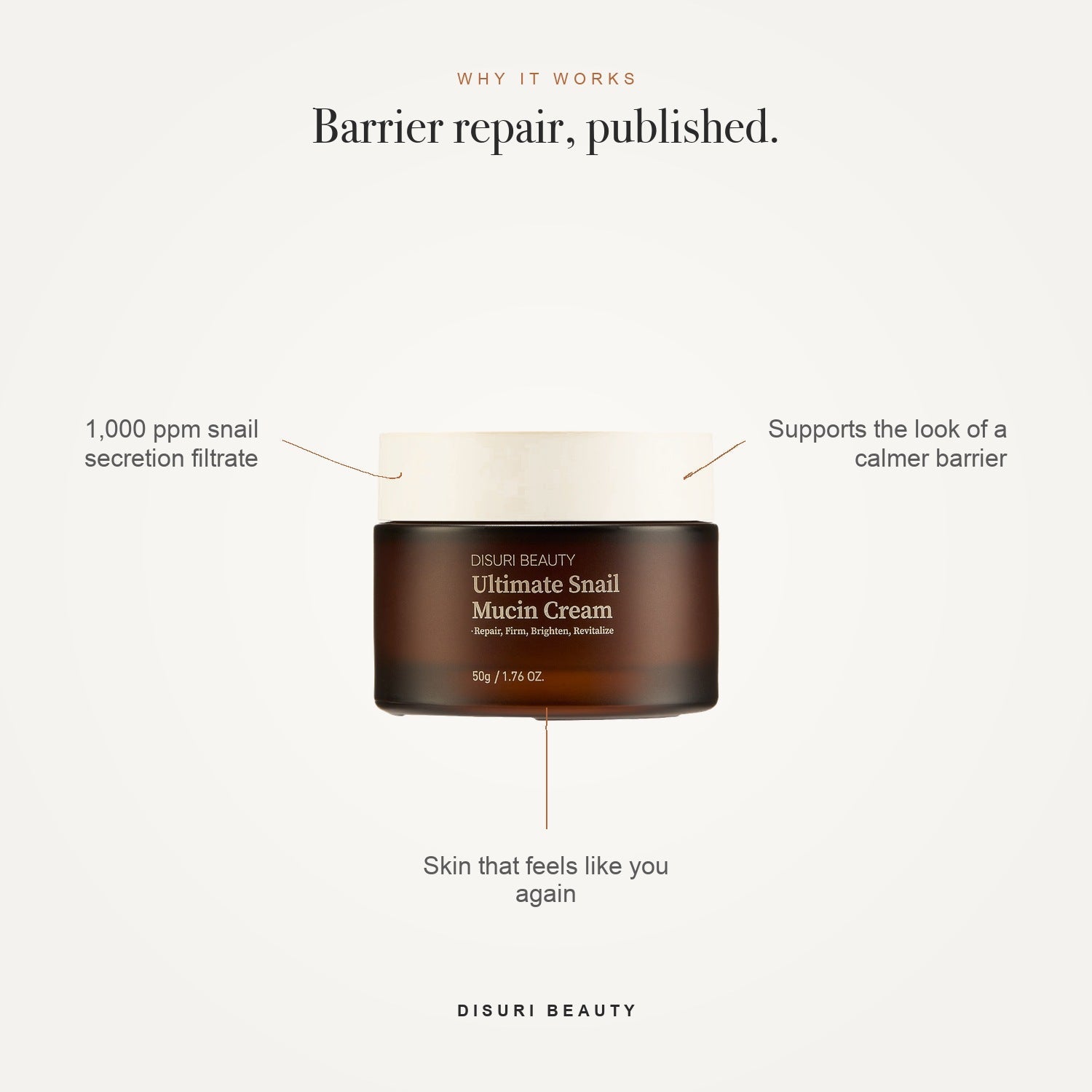 DISURI Beauty Ultimate Snail Mucin Cream