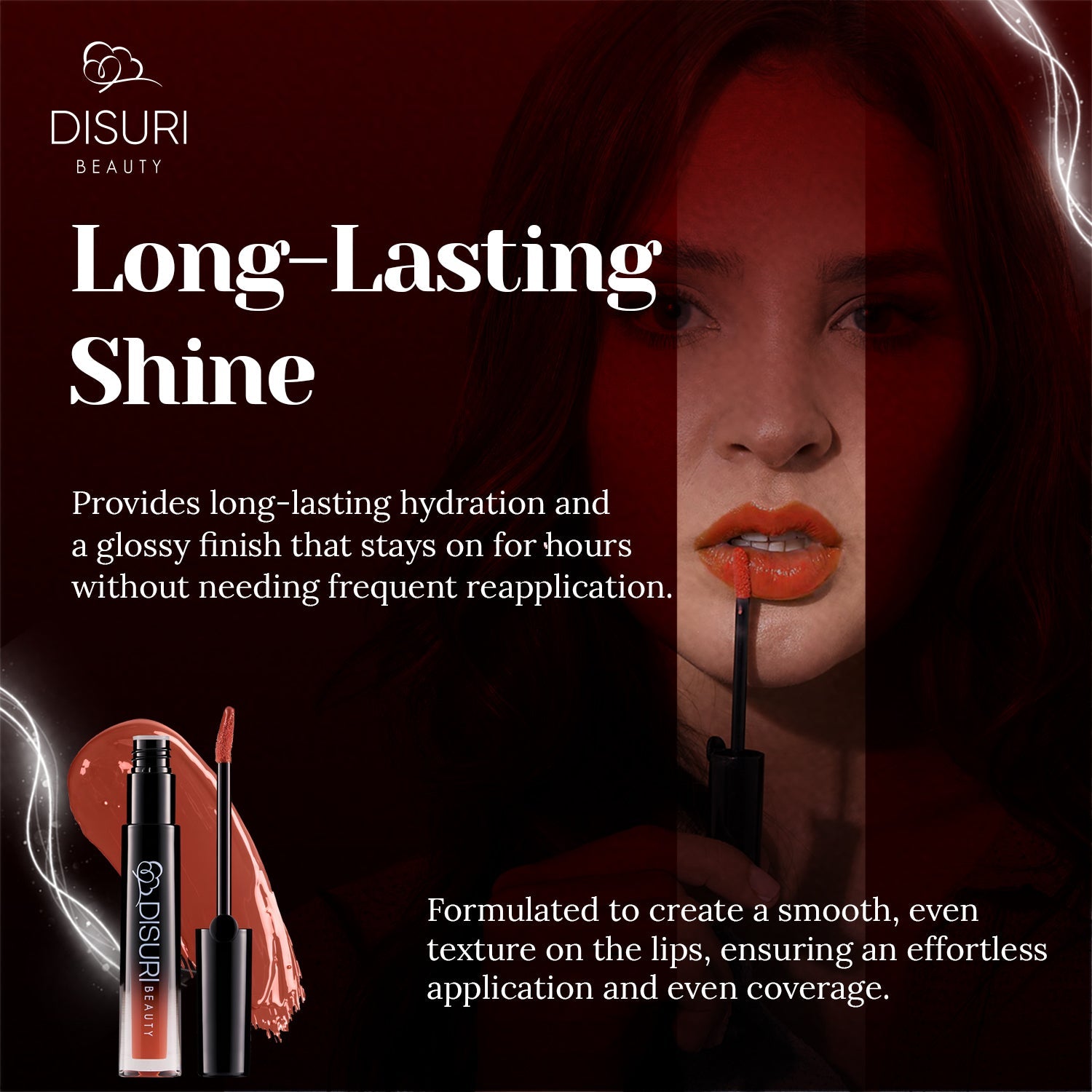 DISURI Beauty Glossy Blast Lip Gloss - Nana (M50)