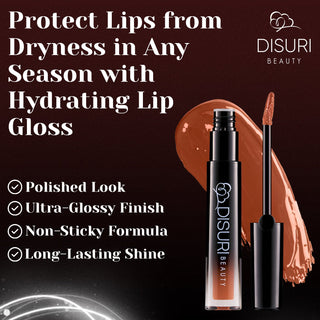 DISURI Beauty Glossy Blast Lip Gloss - Mo Money' (M49)