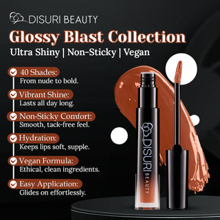 DISURI Beauty Glossy Blast Lip Gloss - Mo Money' (M49)