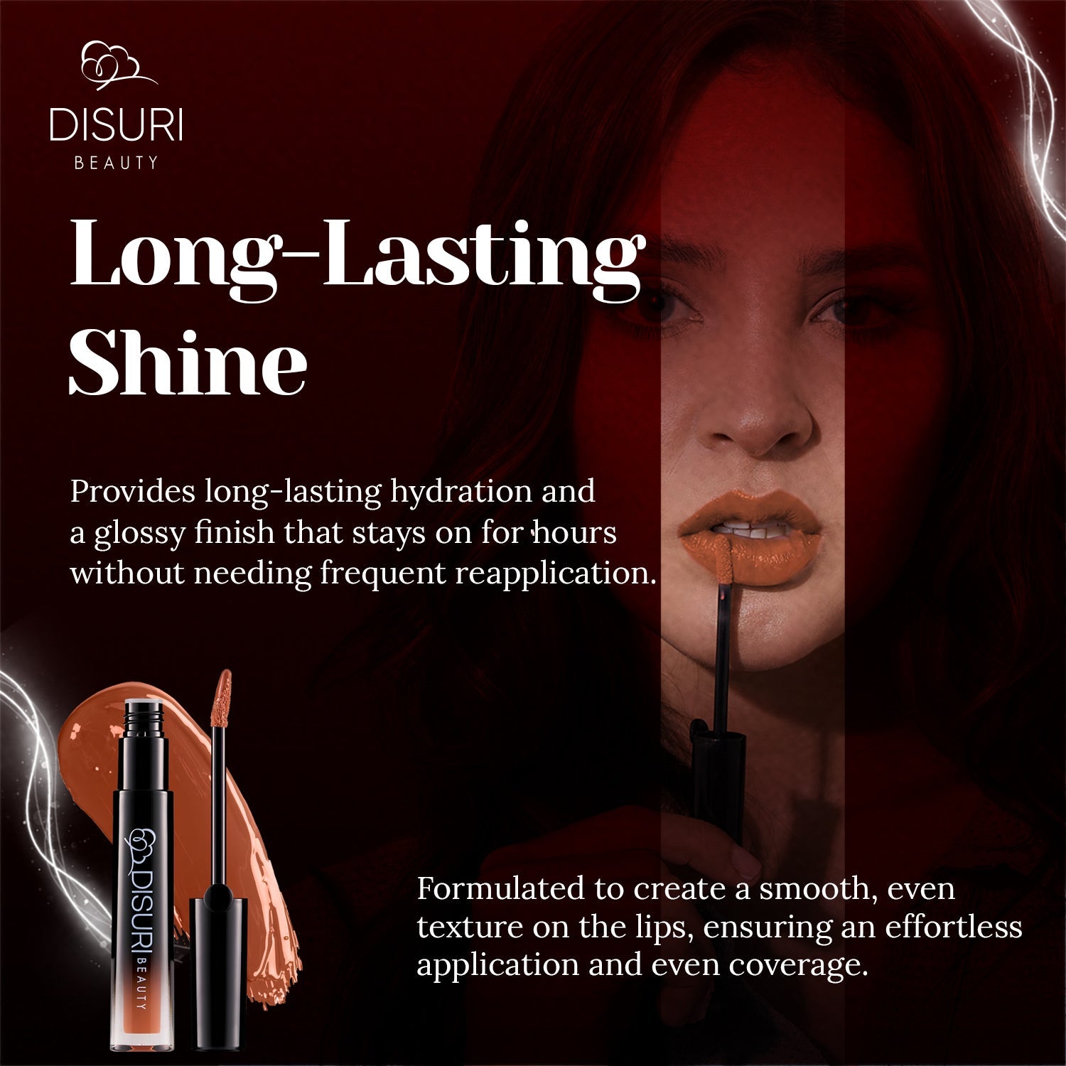 DISURI Beauty Glossy Blast Lip Gloss - Mo Money' (M49)