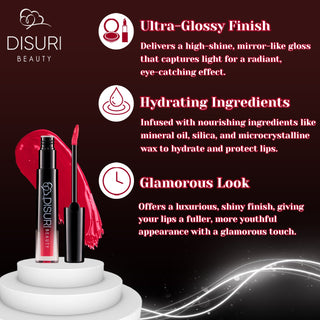 DISURI Beauty Glossy Blast Lip Gloss - Jigga (M37)