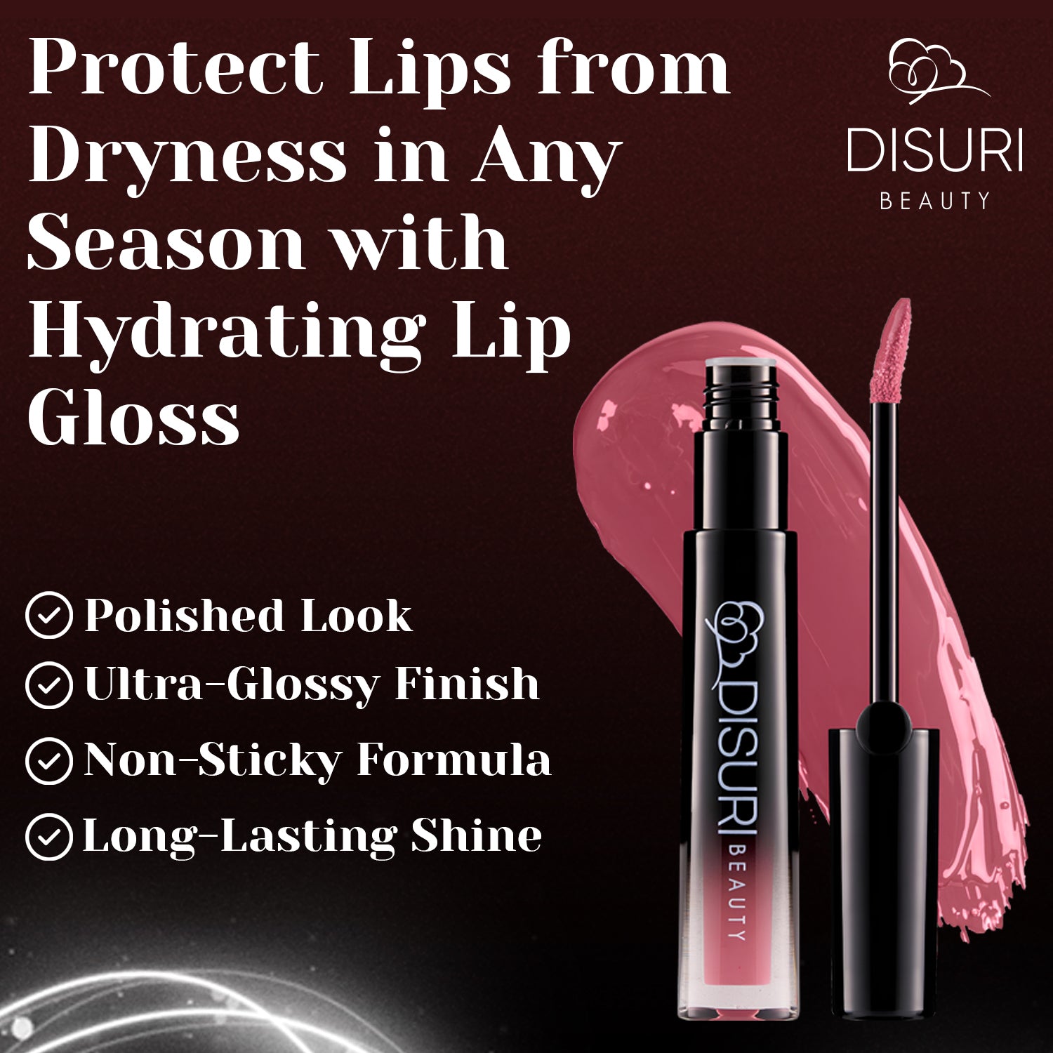 DISURI Beauty Glossy Blast Lip Gloss - Keep It Movin' (M43)