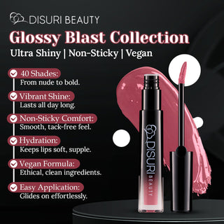 DISURI Beauty Glossy Blast Lip Gloss - Keep It Movin' (M43)