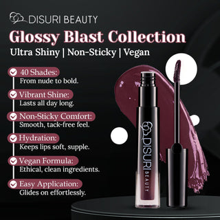 DISURI Beauty Glossy Blast Lip Gloss - Harlem (M72)