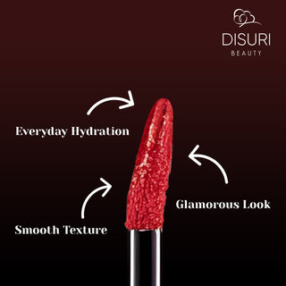 DISURI Beauty Glossy Blast Lip Gloss - Ruby Rosa (M41)