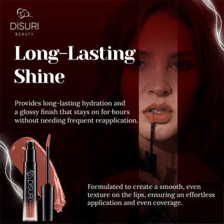 DISURI Beauty Glossy Blast Lip Gloss - Schnicker (M36)