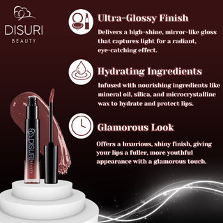 DISURI Beauty Glossy Blast Lip Gloss - Brooklyn (M73)