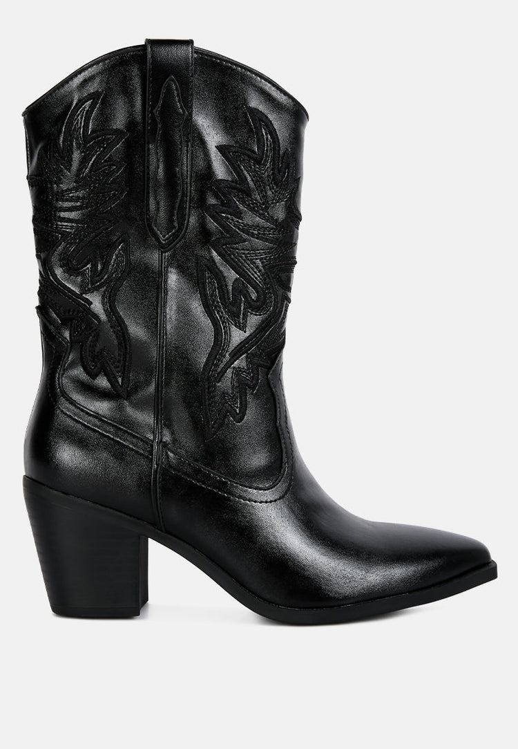 Dixom Western Cowboy Ankle Boots - Glamourous Grace