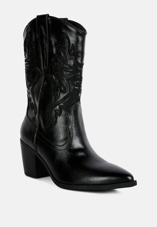 Dixom Western Cowboy Ankle Boots - Glamourous Grace