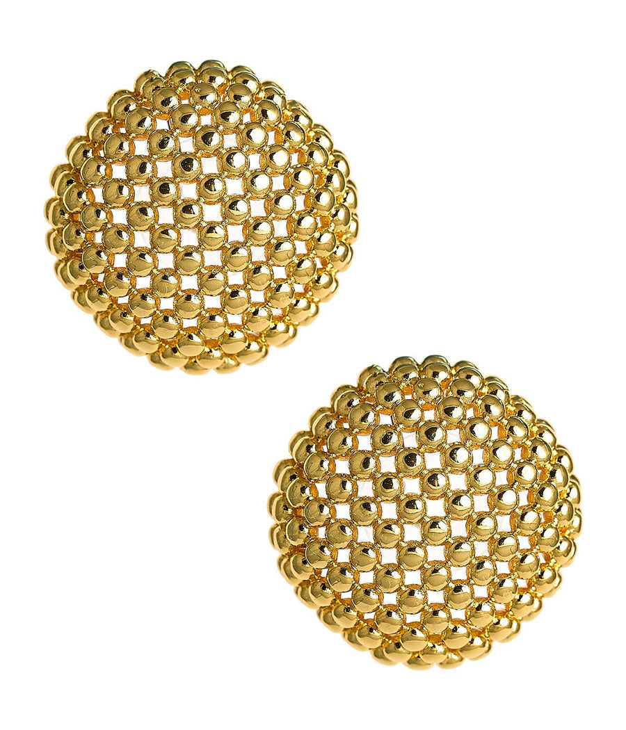 Dobby-- 18k Gold Plated Stud Earring - Meeghan Mullin Collection - Glamourous Grace