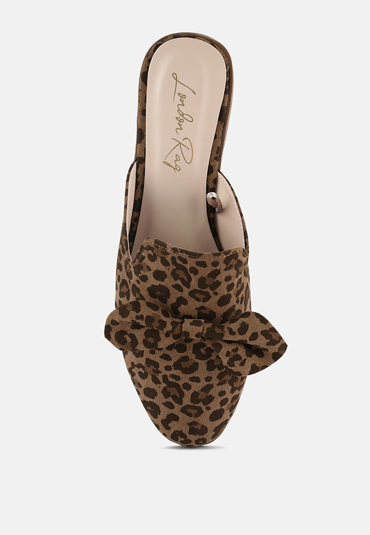 Dobos Casual Walking Bow Mules - Glamourous Grace