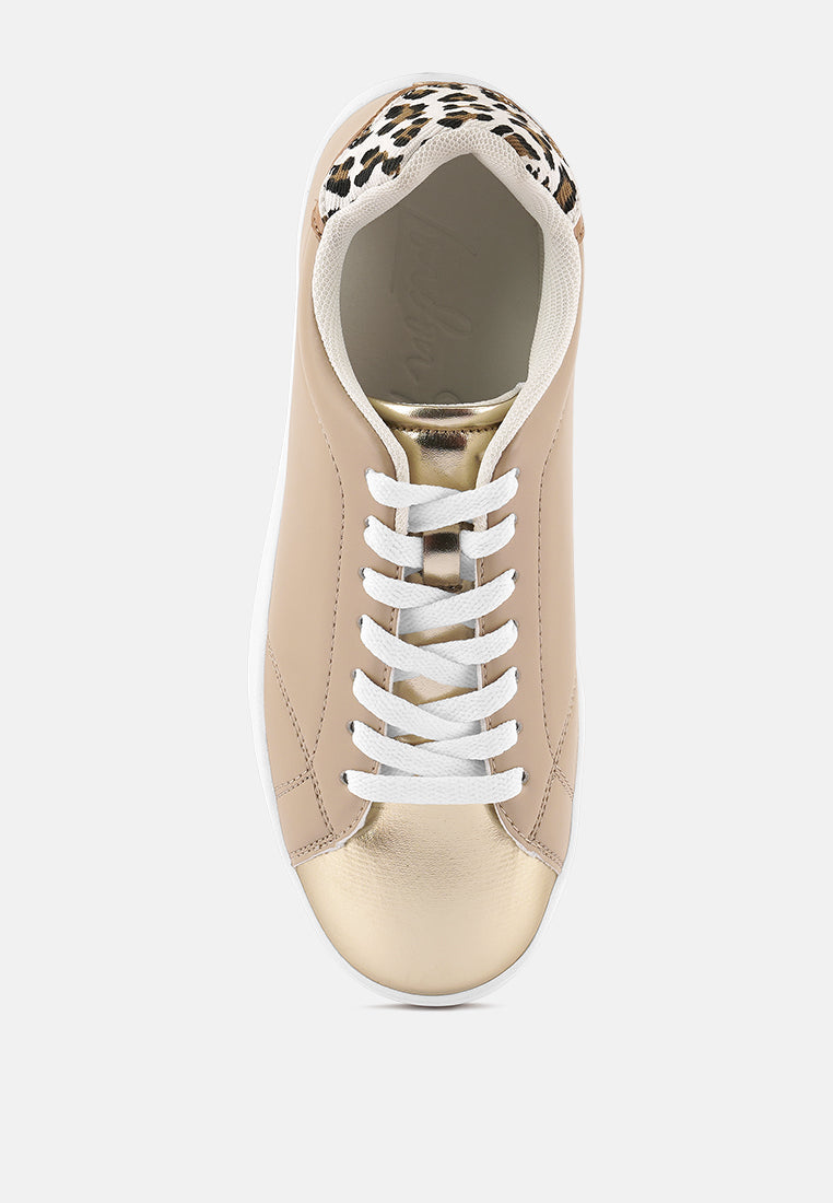 Dory Metallic Accent Sneakers - Glamourous Grace