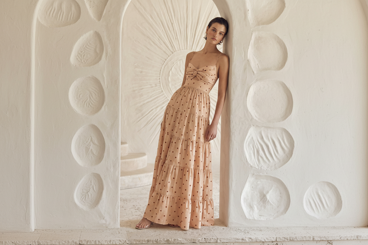Dotted Dream Maxi - Sculptural Archway