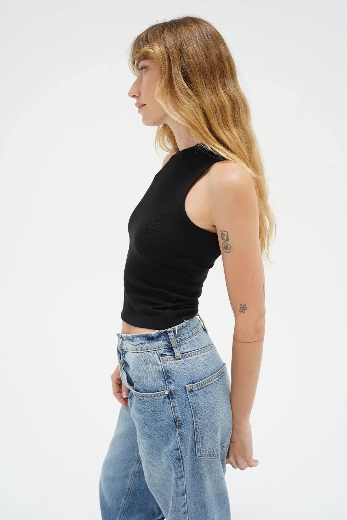 Ribbed Double Layer Tank - Glamourous Grace
