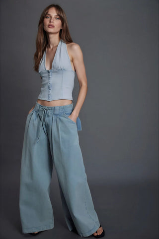Ramona Denim Halter Top