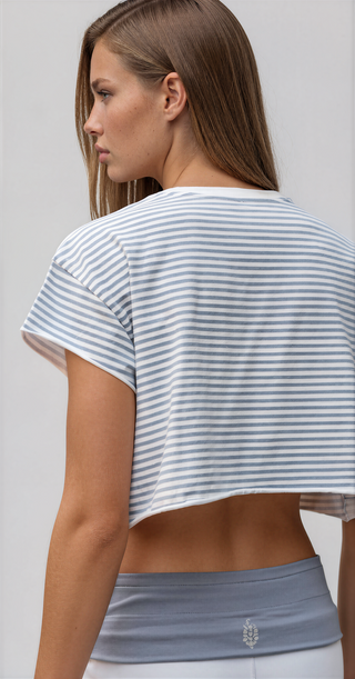Hot Shot Printed Cropped Tee