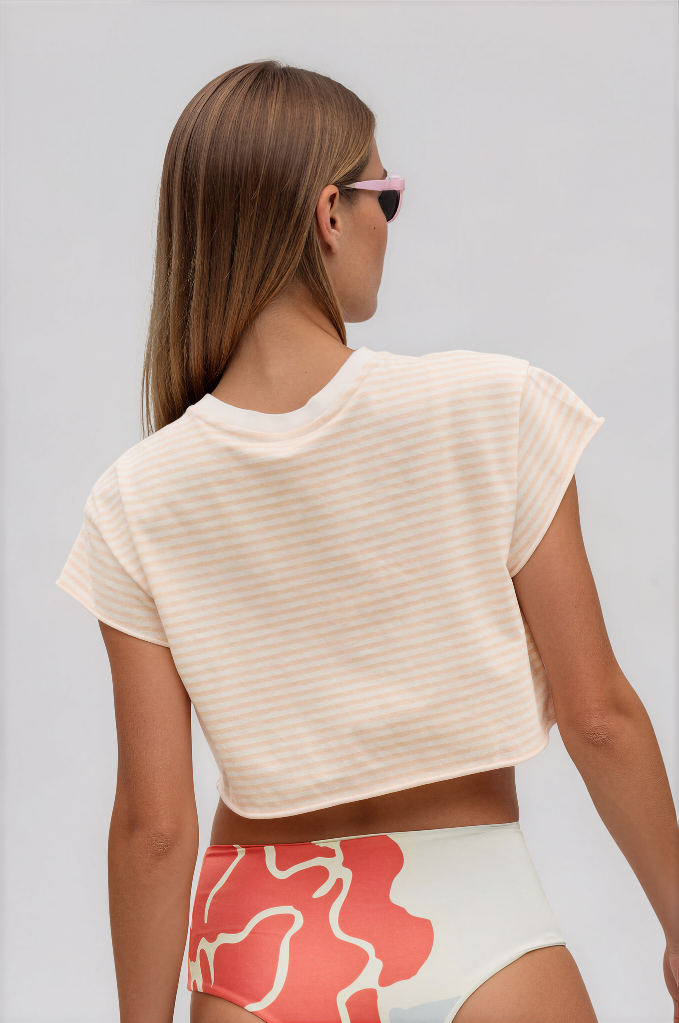 Hot Shot Printed Cropped Tee