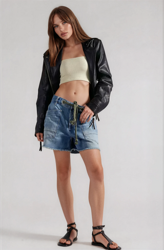 Moxie Barrel Shorts Truest Blue