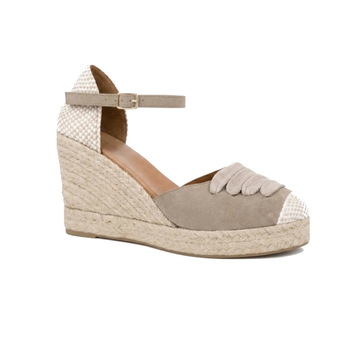 Jimena High Strap Taupe Laced - Glamourous Grace