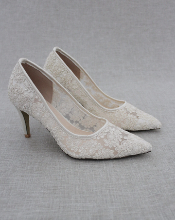 Lace Bridal Pump - Glamourous Grace