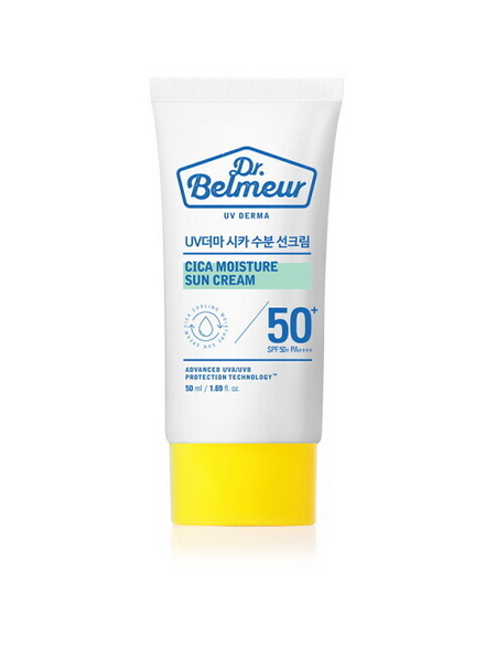 Dr.Belmeur UV Derma Cica Moisture Sun Cream SPF50+ PA++++ 50ml - Glamourous Grace