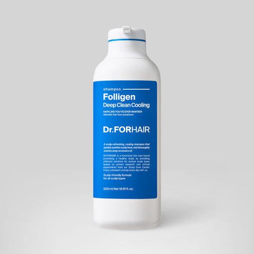 Dr.FORHAIR Folligen Deep Clean Cooling Shampoo 500ml - Glamourous Grace