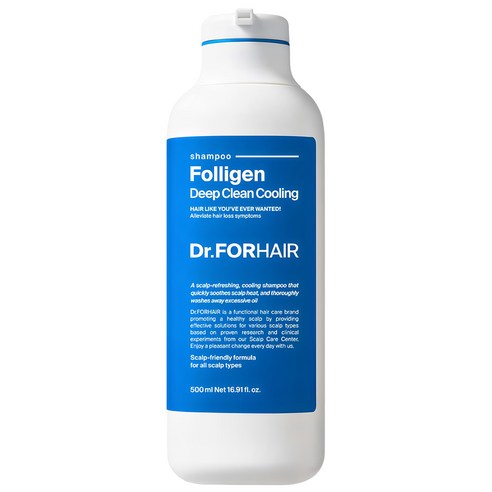 Dr.FORHAIR Folligen Deep Clean Cooling Shampoo 500ml - Glamourous Grace