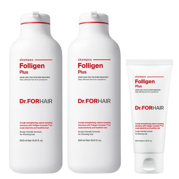 Dr.FORHAIR Folligen Plus Shampoo SET 500ml x 2P + 100ml - Glamourous Grace